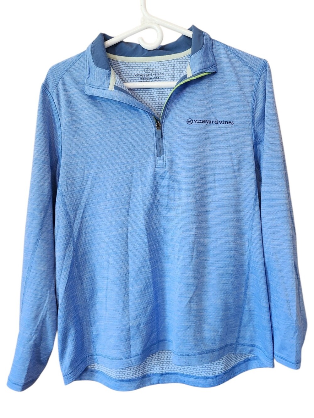 Vineyard Vines Blue Mens Sankaty Performance 1/4 Zip Pullover. Sz. M